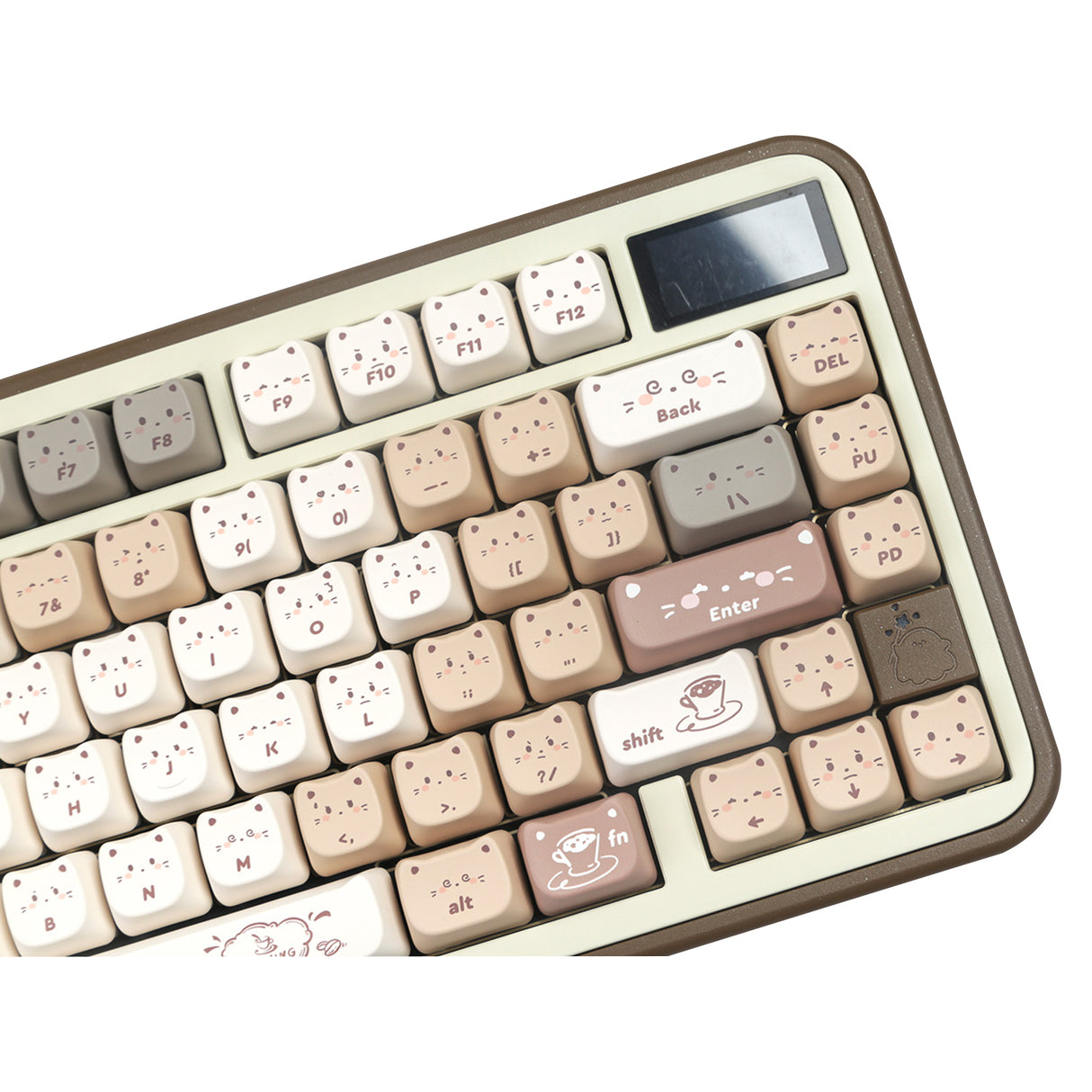 YUNZII Jelly Coffee Kitten MAO Profile Keycap Set