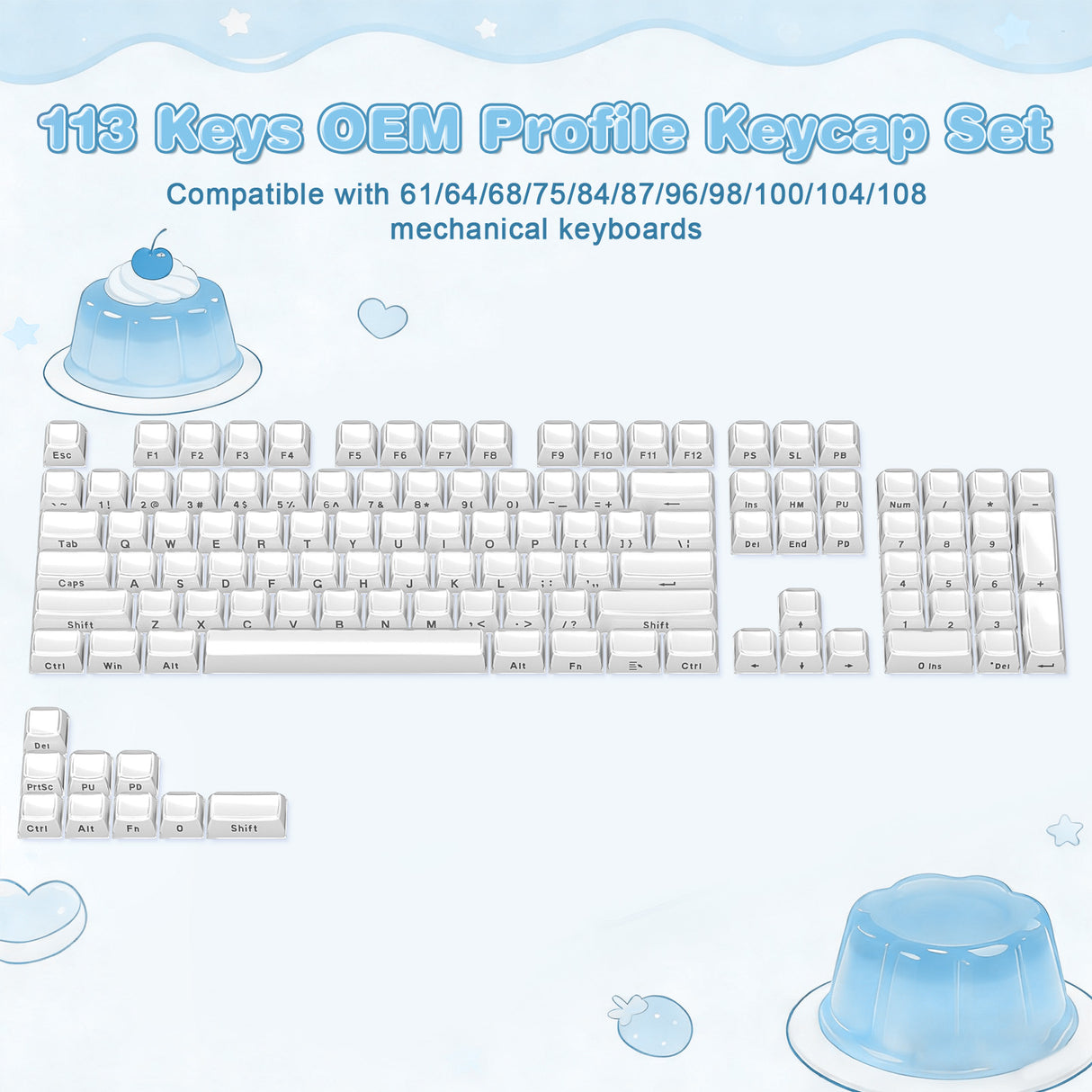 YUNZII Jelly OEM Profile Keycap Set