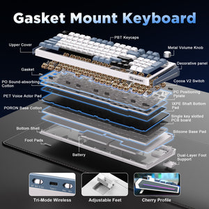 MIKIBY K98 Full-Size Wireless Mechanical Keyboard