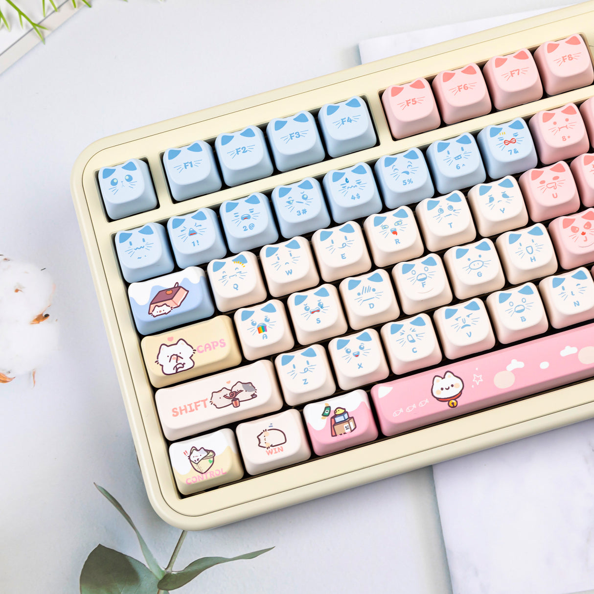 YUNZII Kitten MAO Profile Keycap Set