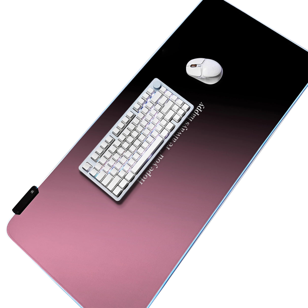 YUNZII LED Gaming Mouse Pad Desk Mat