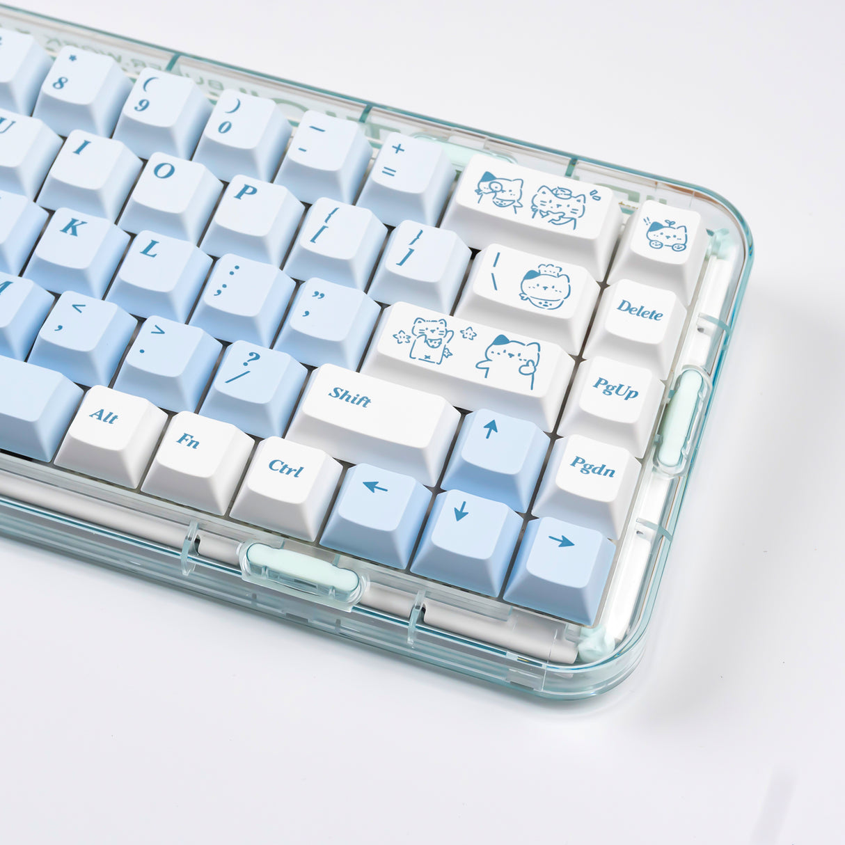 YUNZII Line Cat Cherry Profile Keycap Set