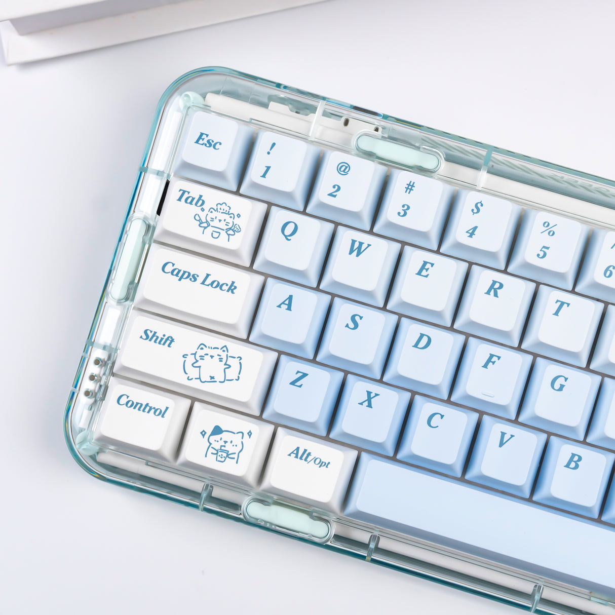 YUNZII Line Cat Cherry Profile Keycap Set