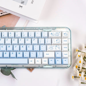 YUNZII Line Cat Cherry Profile Keycap Set
