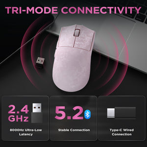 YUNZII M2 Dual 8K Custom Wireless Gaming Mouse