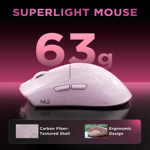YUNZII M2 Dual 8K Custom Wireless Gaming Mouse