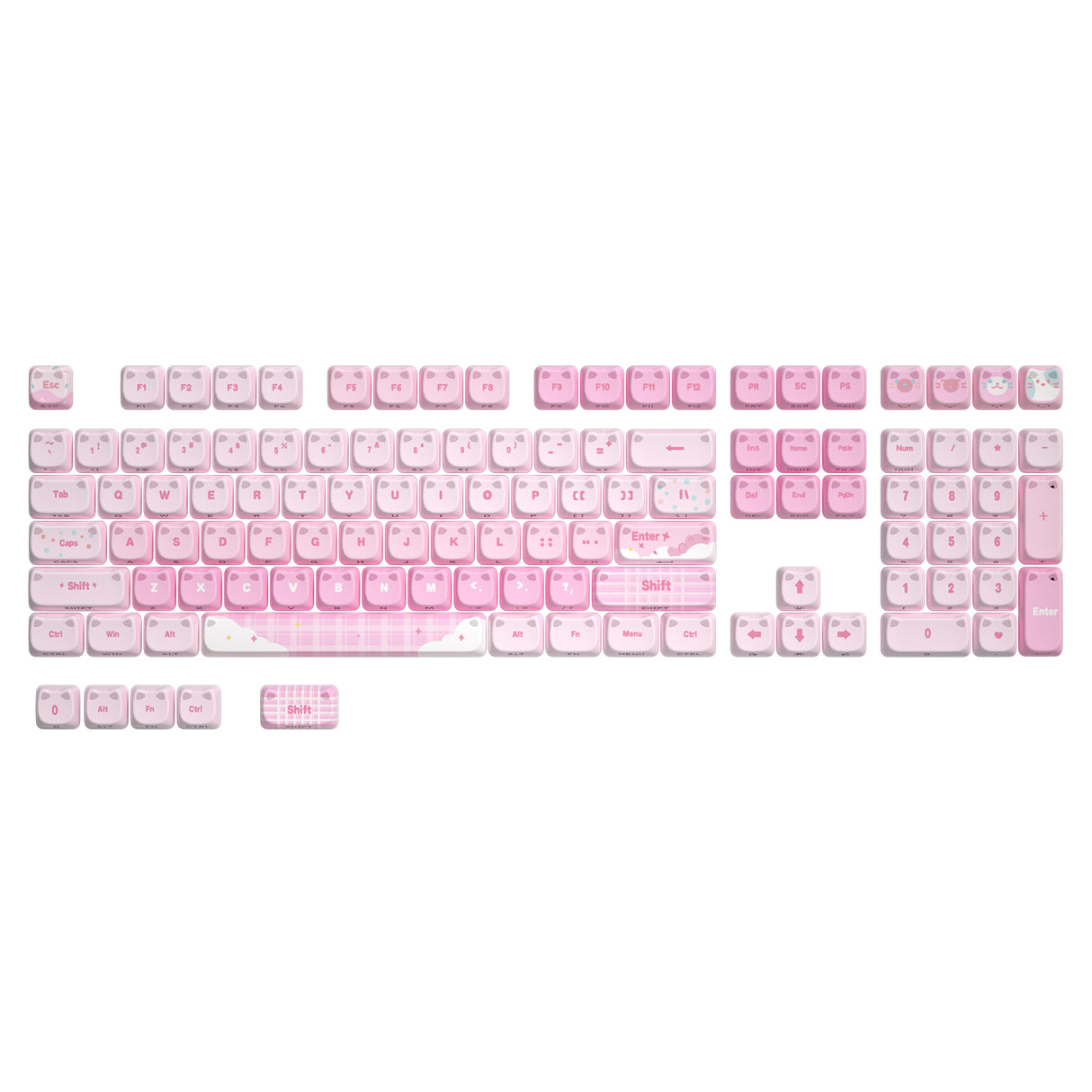 YUNZII Cat MAO Profile Keycap Set