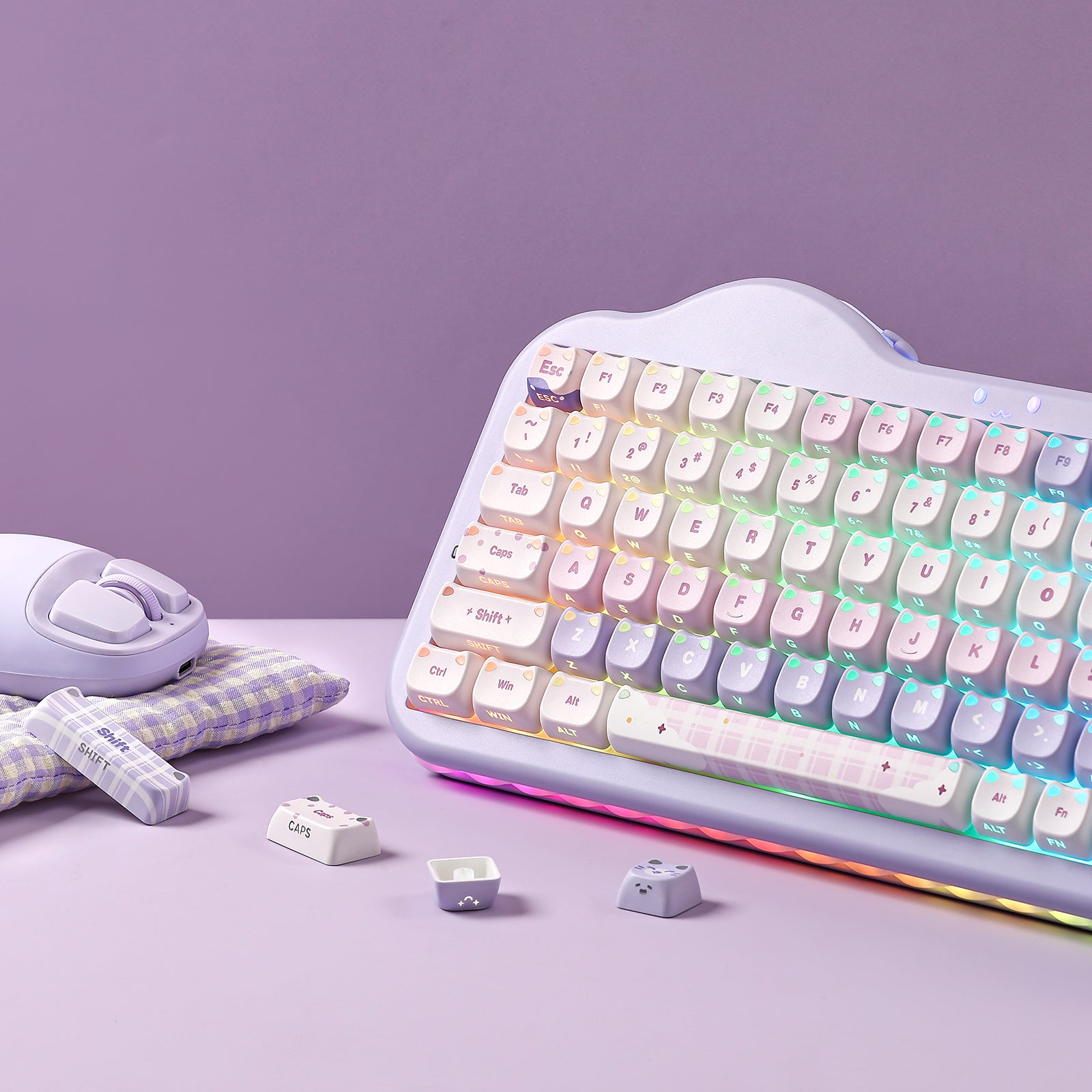 YUNZII Cat MAO Profile Keycap Set – YUNZII KEYBOARD