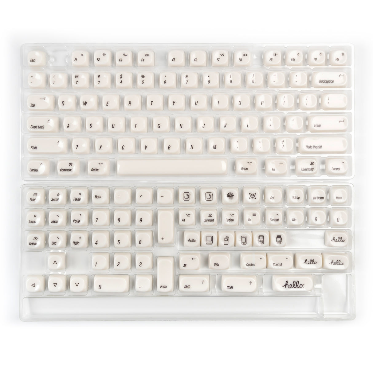YUNZII Minimalism Ceramic Style MOA Profile Keycap Set