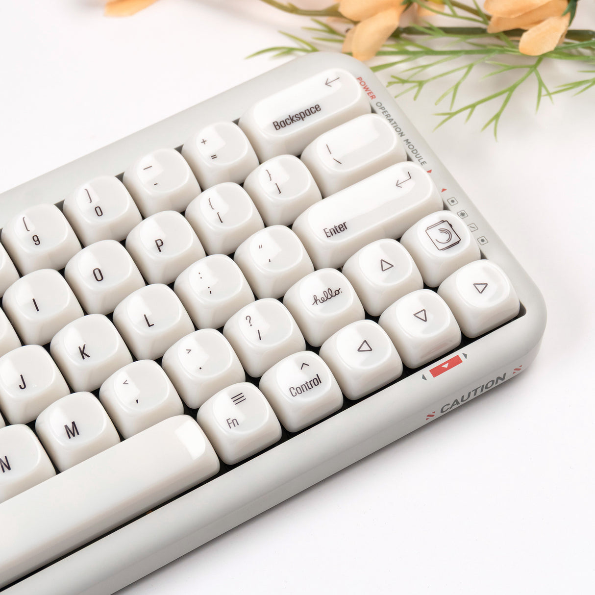 YUNZII Minimalism Ceramic Style MOA Profile Keycap Set