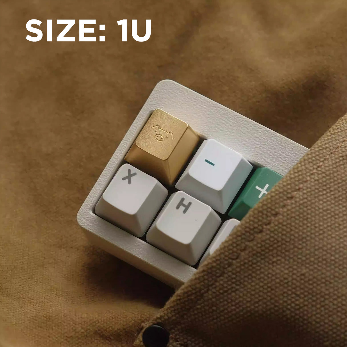 YUNZII Piggy Aluminum Artisan Keycap