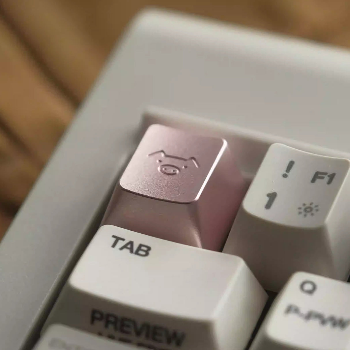 YUNZII Piggy Aluminum Artisan Keycap