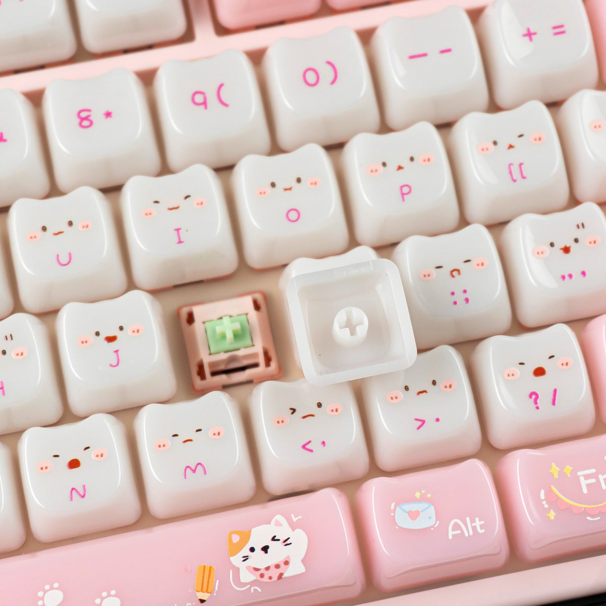YUNZII Kitten Diary MAO Profile Keycap Set