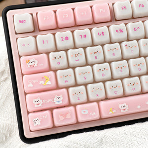 YUNZII Kitten Diary MAO Profile Keycap Set