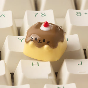 YUNZII Pudding Cat Handmade Artisan Keycap