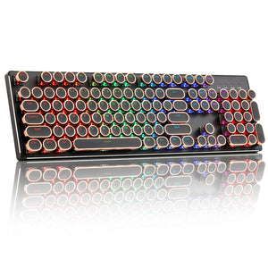 YUNZII QL108 Full-Size Wired Typewriter Style Custom Mechanical Keyboard