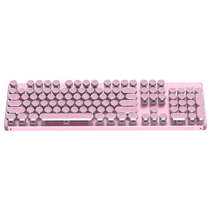 YUNZII QL108 Full-Size Wired Typewriter Style Custom Mechanical Keyboard