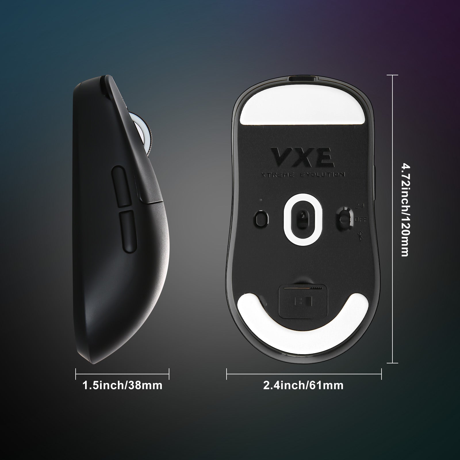 VXE R1 SE+ Tri-Mode Wireless Gaming Mouse – YUNZII KEYBOARD