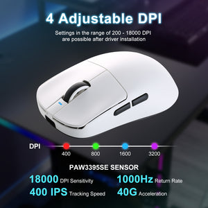 VXE R1 SE+ Tri-Mode Wireless Gaming Mouse