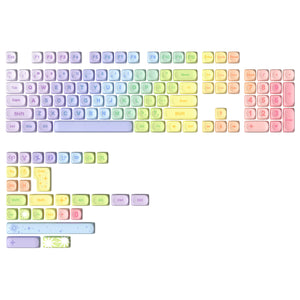 YUNZII Pastel Rainbow MOA Profile Keycap Set