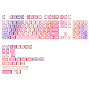 YUNZII Pastel Rainbow MOA Profile Keycap Set
