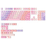 YUNZII Pastel Rainbow MOA Profile Keycap Set