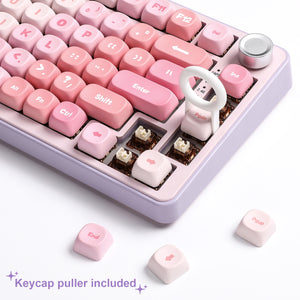 YUNZII Pastel Rainbow MOA Profile Keycap Set