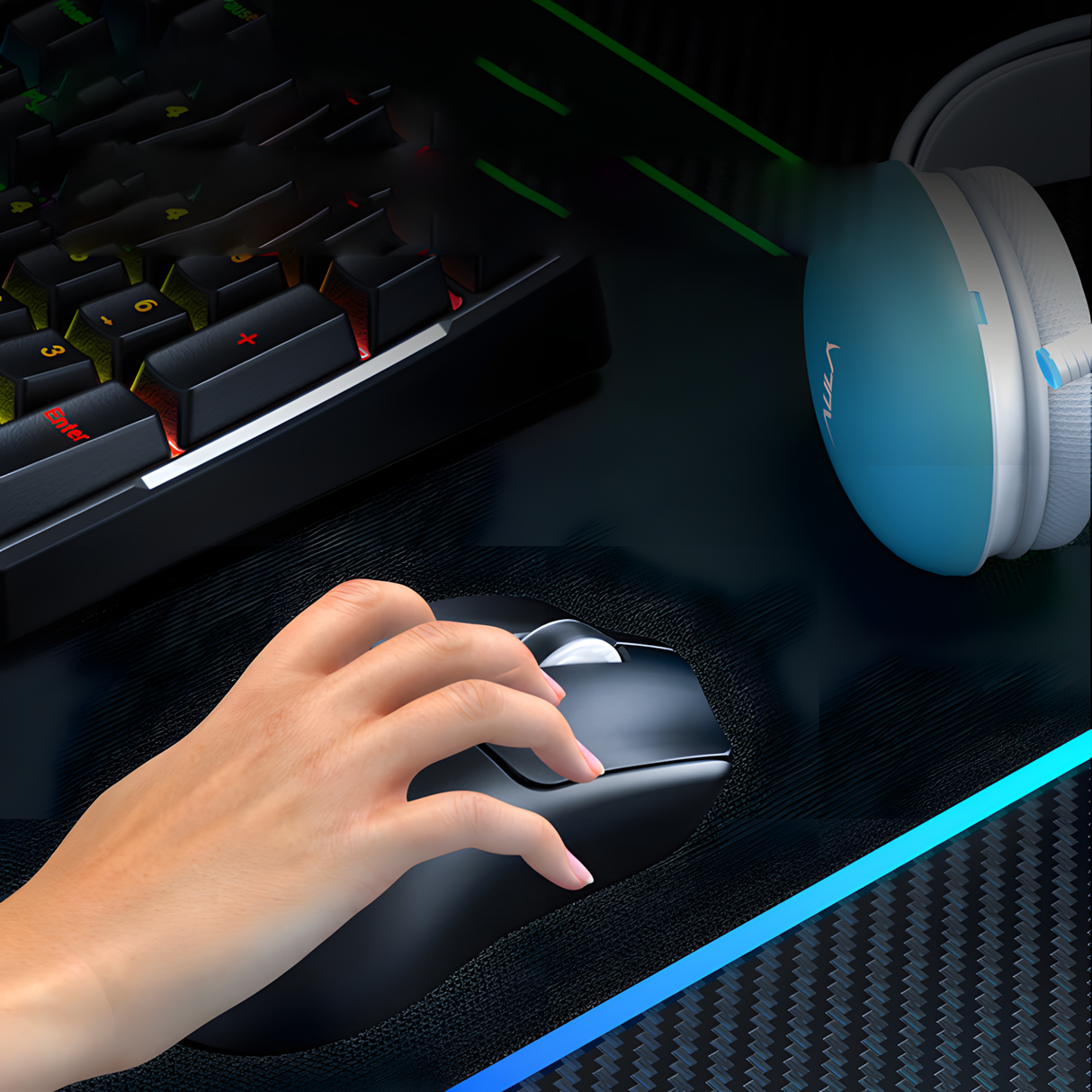 AULA SC580 Tri-Mode Wireless Gaming Mouse