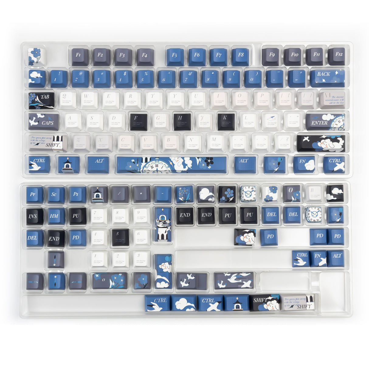 YUNZII Seagull Cherry Profile Keycap Set