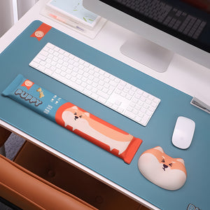 YUNZII Shiba Inu Desk Mat Palm Rest