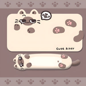 YUNZII Siamese Desk Mat Palm Rest Mouse Pad