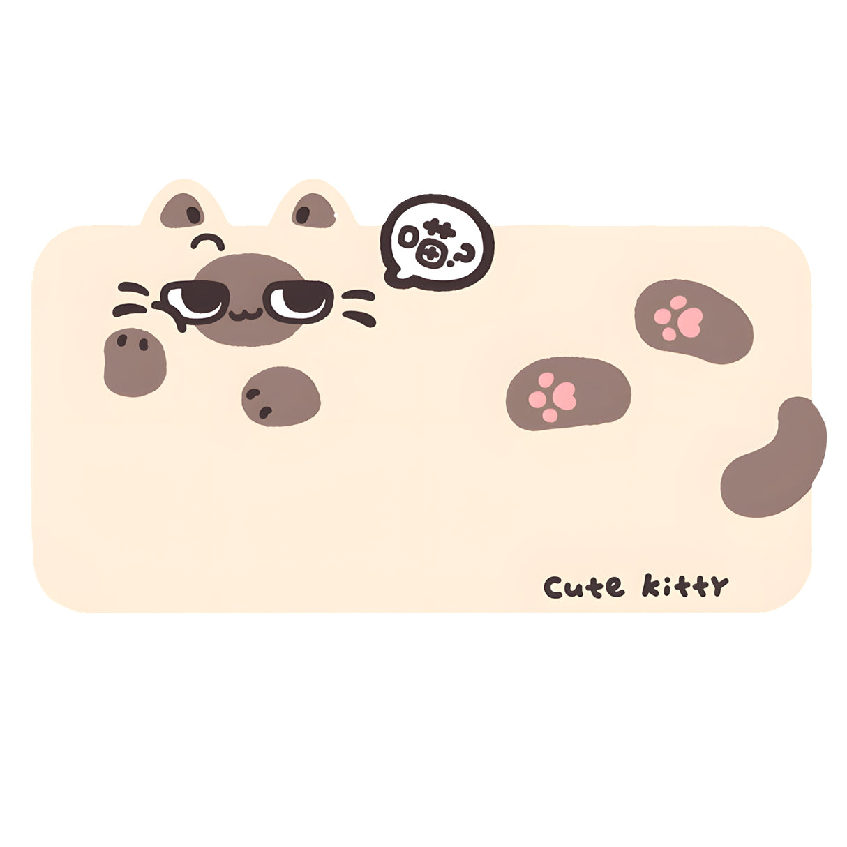 YUNZII Siamese Desk Mat Palm Rest Mouse Pad