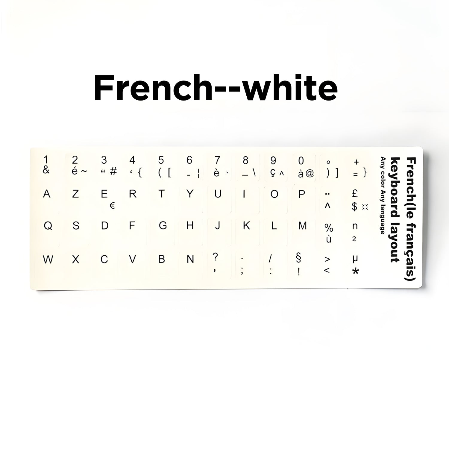 Adesivi Tasti Multilinguaggio Set Di Adesivi Per Tastiera Bianchi - Etichette Con Lettere Multilingue Per PC E Laptop Etichette Tastiera Opache - Foto 6