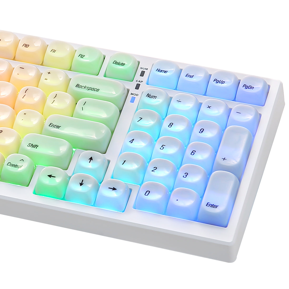 YUNZII Ceramic Jade MOA Profile Keycap Set