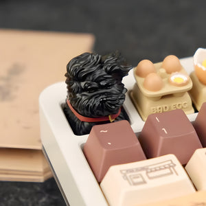YUNZII Windblown Puppy Handmade Artisan Keycap