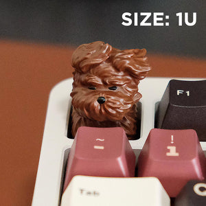 YUNZII Windblown Puppy Handmade Artisan Keycap