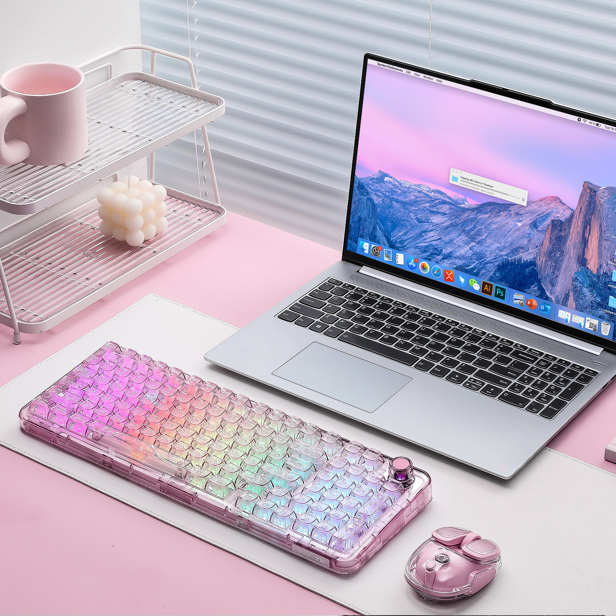 YUNZII X98 Transparent QMK/VIA Mechanical Keyboard