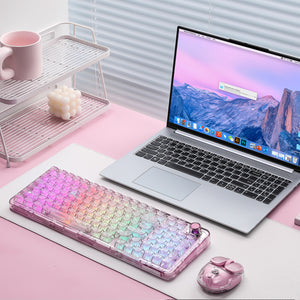 YUNZII X98 Transparent QMK/VIA Mechanical Keyboard