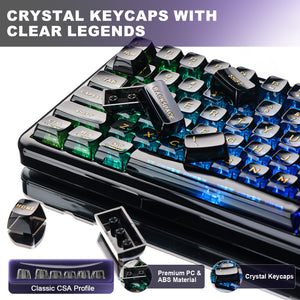 YUNZII X98 Transparent QMK/VIA Mechanical Keyboard