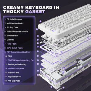 YUNZII X98 Solid QMK/VIA Mechanical Keyboard