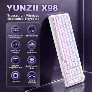 YUNZII X98 Solid QMK/VIA Mechanical Keyboard