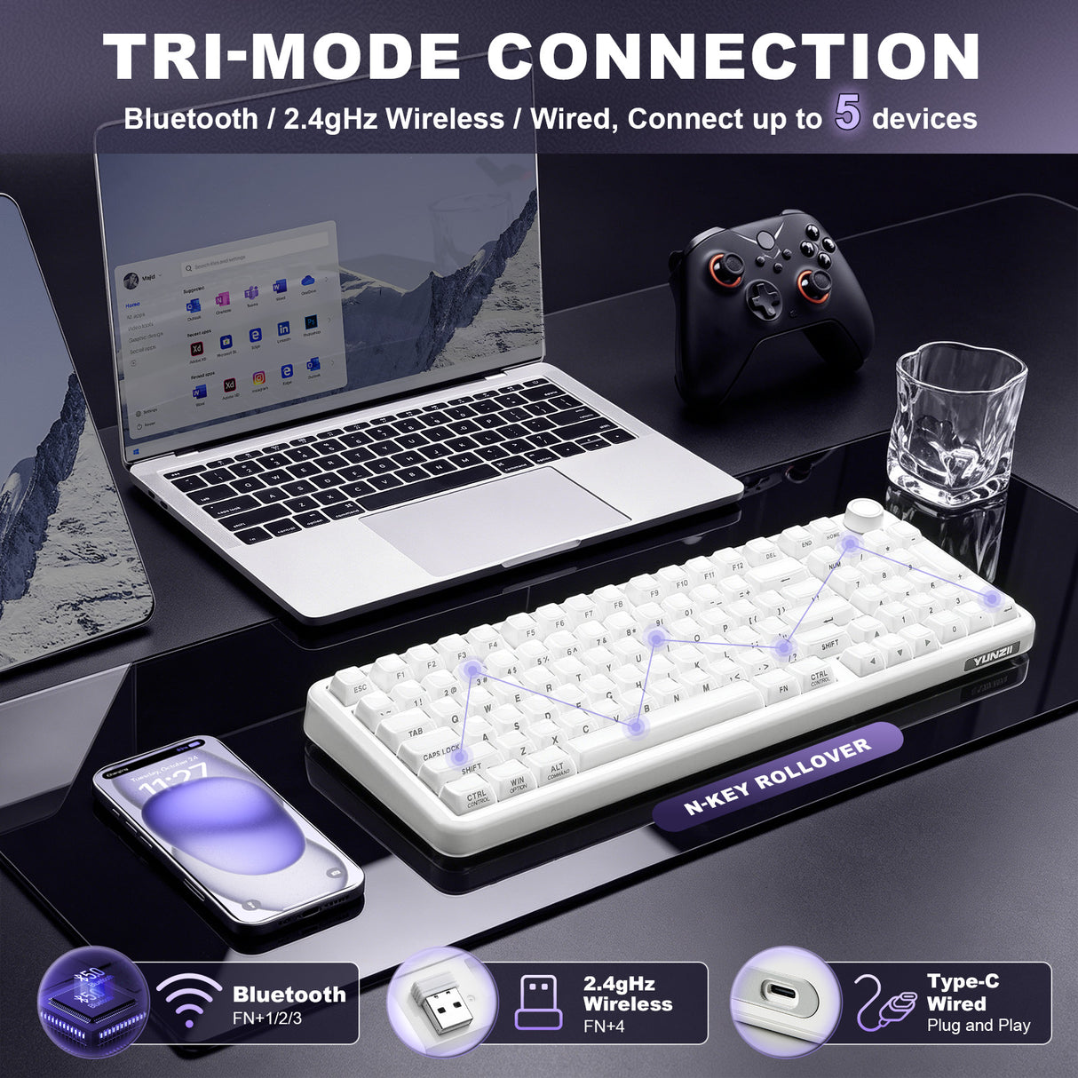YUNZII X98 Solid QMK/VIA Mechanical Keyboard