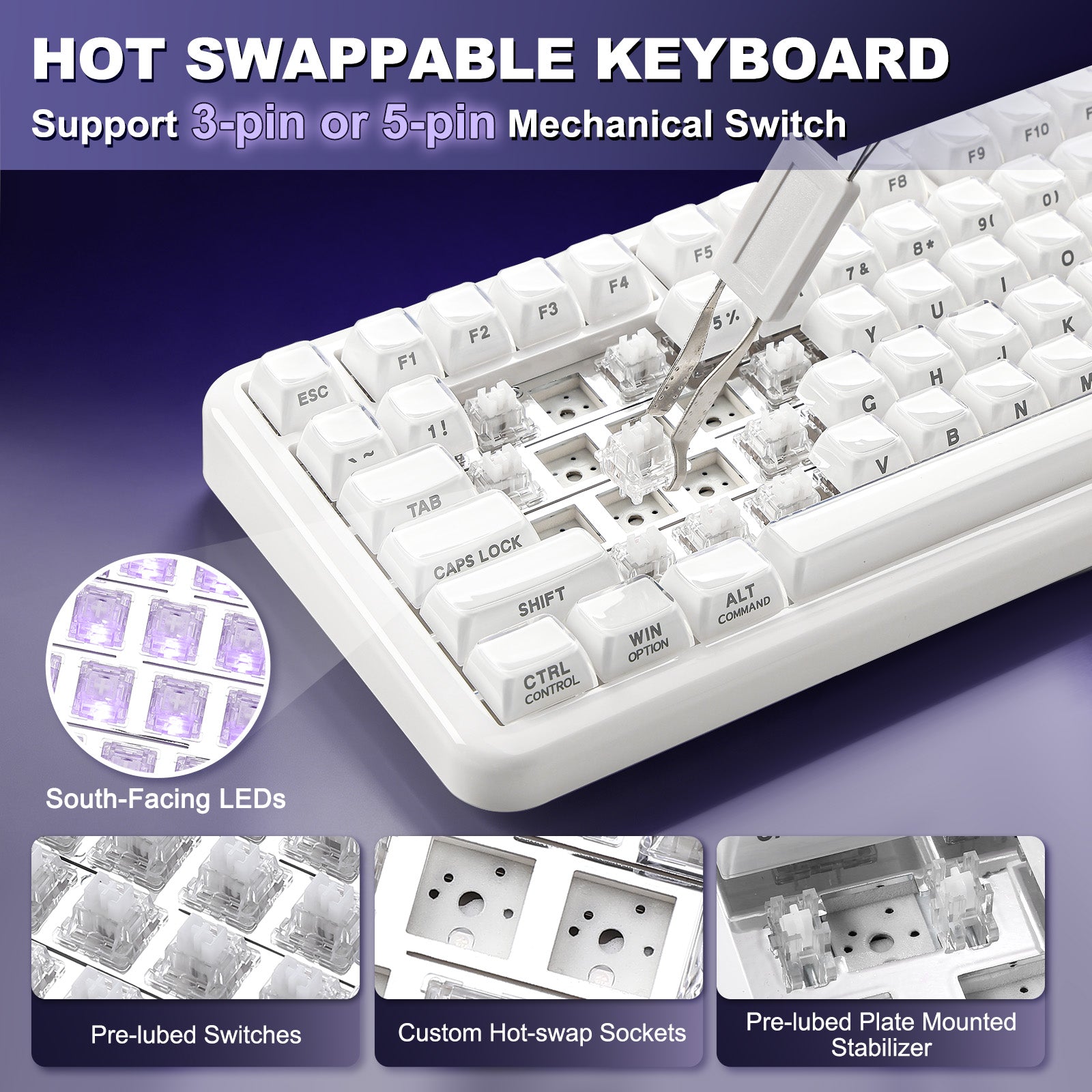 YUNZII X98 Solid QMK/VIA Mechanical Keyboard – YUNZII KEYBOARD