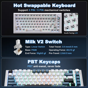 MIKIBY Y75 Wireless Mechanical Keyboard