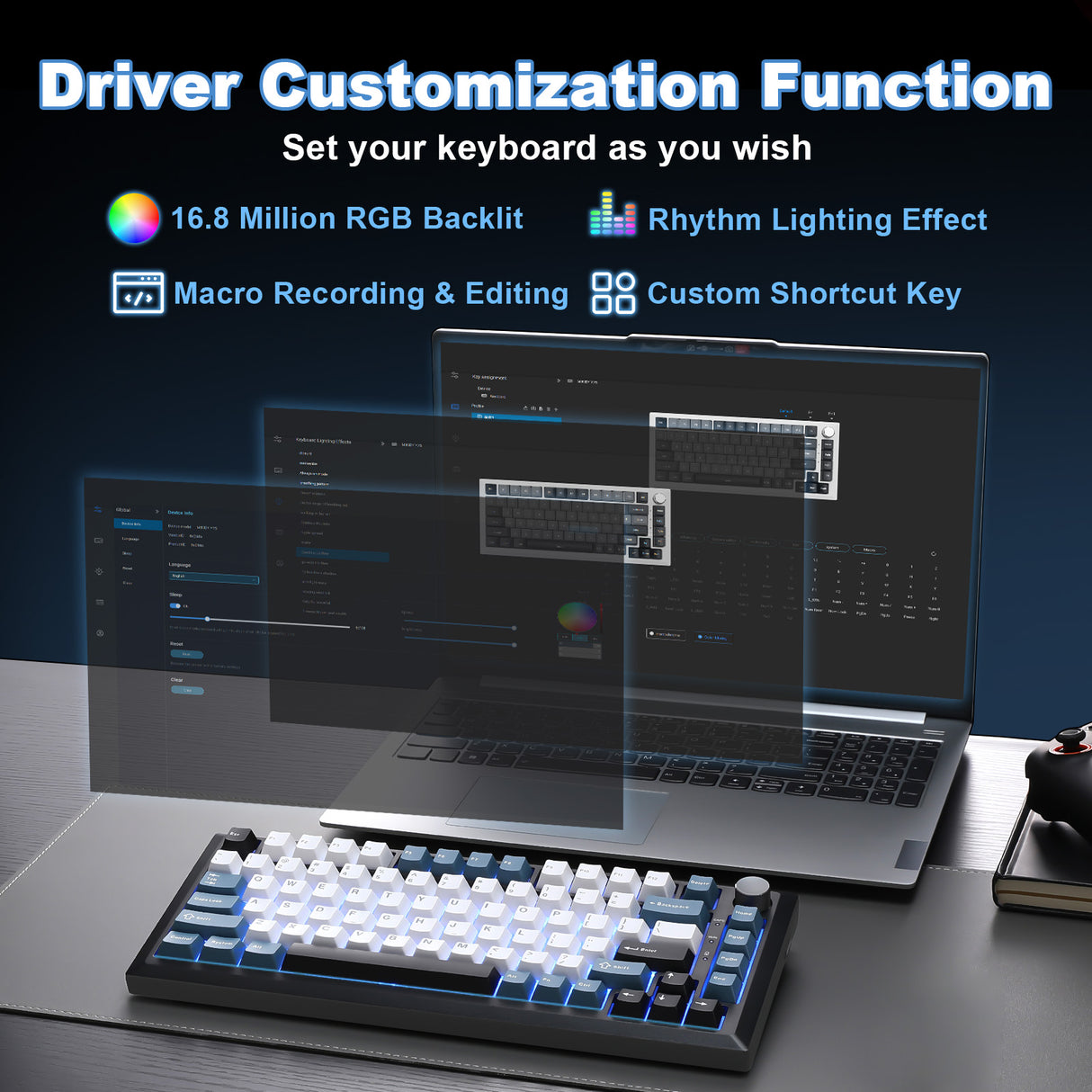 MIKIBY Y75 Wireless Mechanical Keyboard