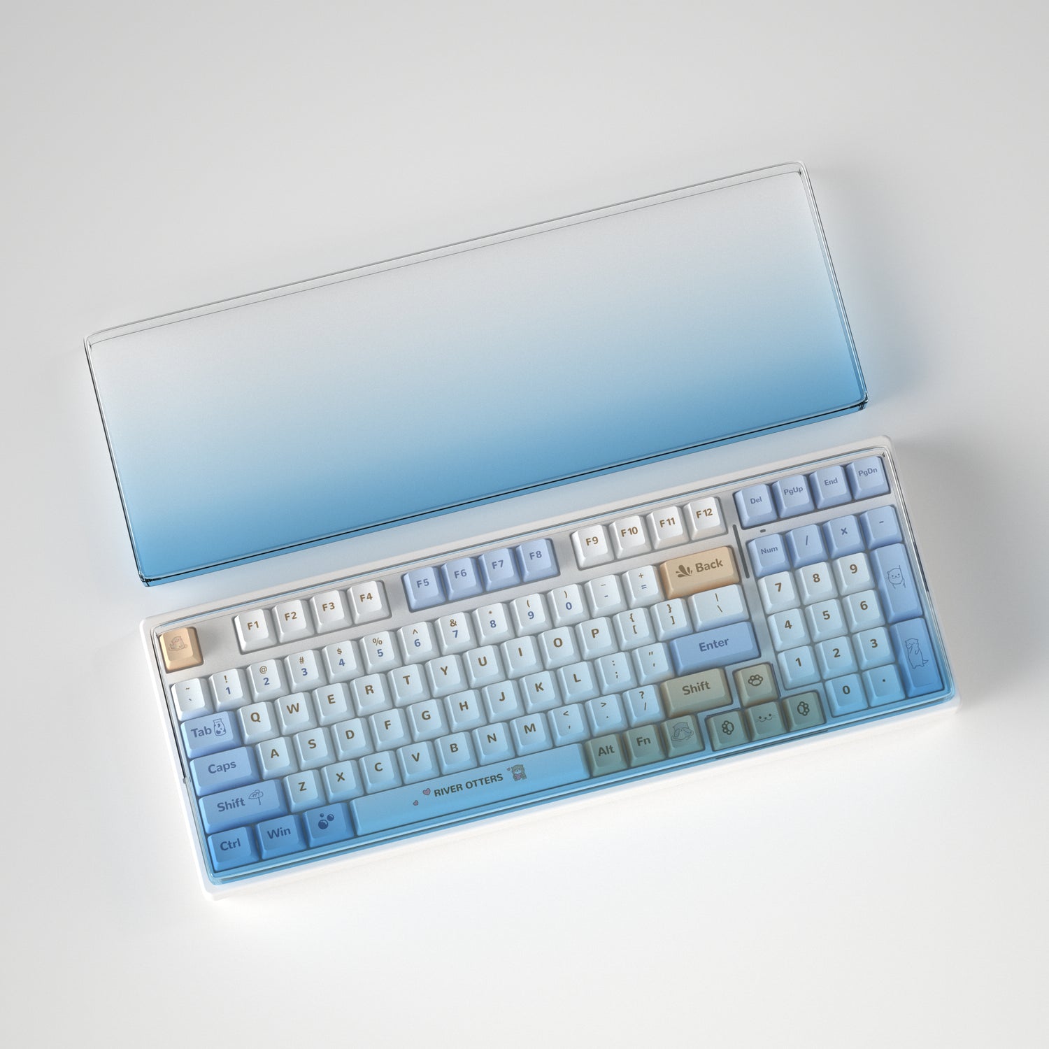 YUNZII Gradient Transparent Acrylic Keyboard Dust Cover