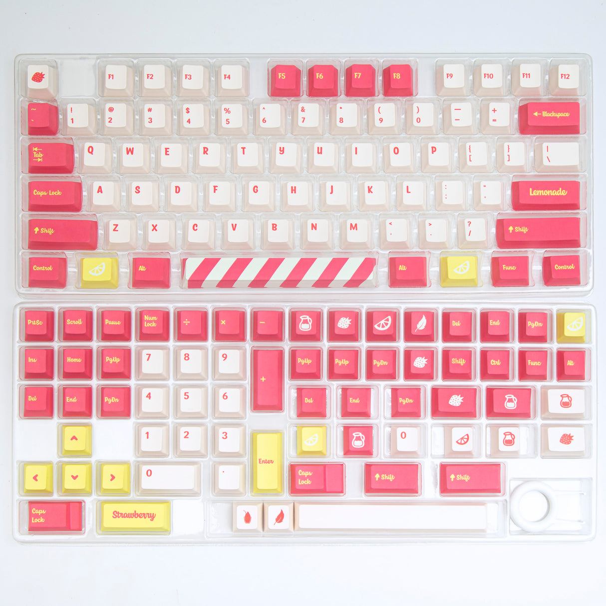 YUNZII Strawberry-Lemon Keycap Set