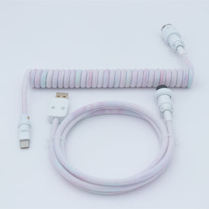 YUNZII Custom Coiled Aviator USB Cable Cord- Gradient Color