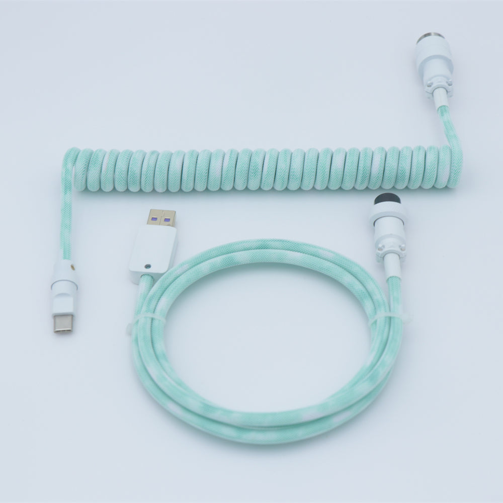 YUNZII Custom Coiled Aviator USB Cable- Gradient Color