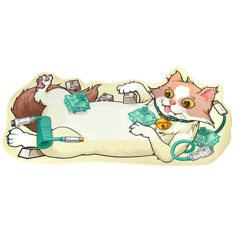 YUNZII Keynovo Shaped Mouse Mat Desk Pad - Cat